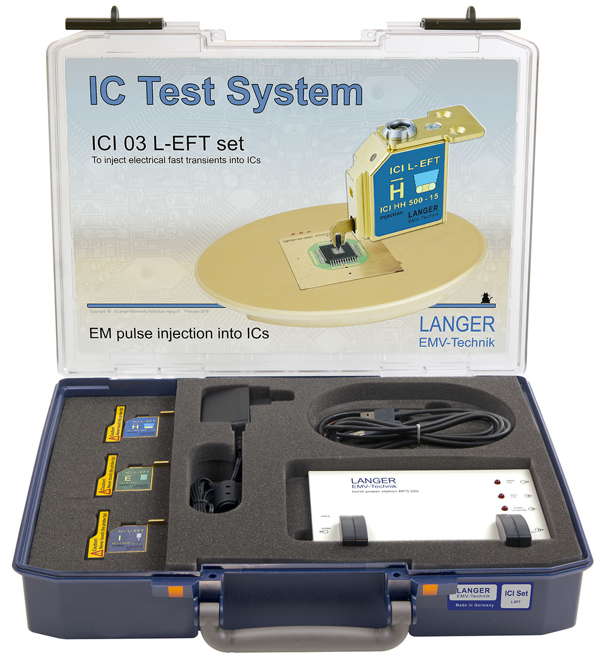 磁場(chǎng)源ICI 03 L-EFT set （集成電路Langer電磁脈沖耦合 SMA）